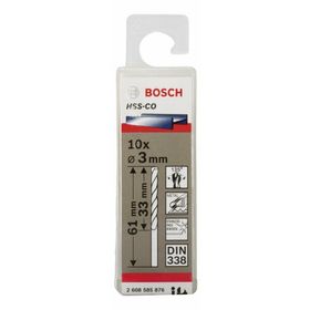 Bosch Hss Co Kobaltlı 10 Adet 3 mm Matkap Ucu