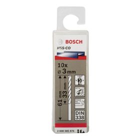 Bosch Hss Co Kobaltlı 10 Adet 3 mm Matkap Ucu