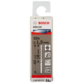 Bosch HSS-Co Metal 1.5x40 mm 10'lu Matkap Ucu