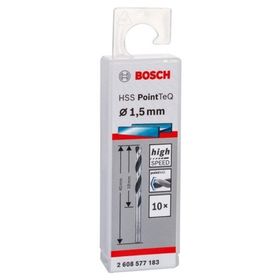 Bosch HSS PointTeQ Metal 1,5x18x40 mm 10 Parça Matkap Uç