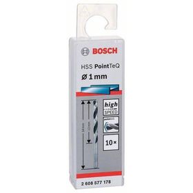 Bosch HSS PointTeQ Metal 1x12x34 mm 10 Parça Matkap Uç