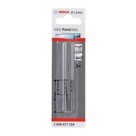 Bosch HSS-PointTeQ Metal 2 Adet 1.5 mm Matkap Ucu