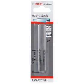 Bosch HSS-PointTeQ Metal 2 Adet 1.5 mm Matkap Ucu