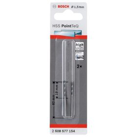 Bosch HSS-PointTeQ Metal 2 Adet 1.5 mm Matkap Ucu