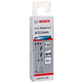 Bosch HSS PointTeQ Metal 2,5x30x57 mm 10 Parça Matkap Uç