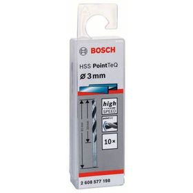 Bosch HSS PointTeQ Metal 3x33x61 mm 10 Parça Matkap Uç