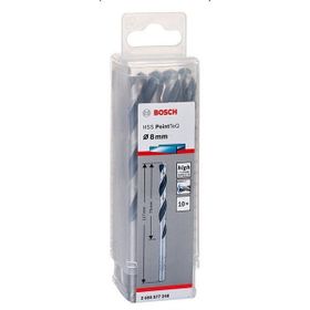 Bosch HSS PointTeQ Metal 8x75x117 mm 10 Parça Matkap Uç