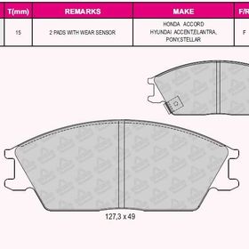 Bosch Hyundai Accent 1.5 1994-2005 Ön Fren Balatası