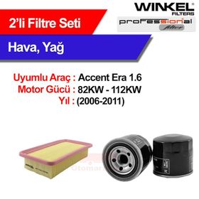 Bosch Hyundai Accent Admire 1.6 2003 2006 Filtre Bakım Seti