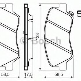 Bosch Hyundai Accent Blue 1.4 2011-2019 Ön Fren Balatası