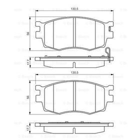 Bosch Hyundai Accent Era 1.4 2006-2012 Kampana Balata