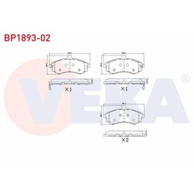 Bosch Hyundai Elantra 1.6 CRDi 2014-2019 Ön Fren Balatası