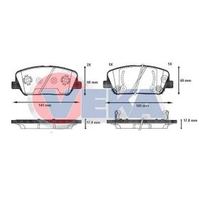 Bosch Hyundai Elantra 1.6 CRDi 2014-2019 Ön Fren Balatası
