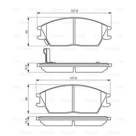 Bosch Hyundai Getz 1.4 2005-2012 Ön Fren Balatası