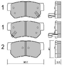 Bosch Hyundai Getz 1.6 2002-2009 Ön Fren Balatası