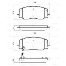 Bosch Hyundai i20 1.2 2012-2015 Ön Fren Balatası