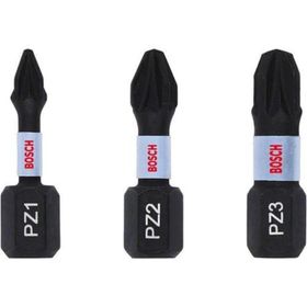 Bosch Impact Control Serisi PZx25 mm 3'lü Vidalama Ucu