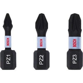 Bosch Impact Control Serisi PZx25 mm 3'lü Vidalama Ucu