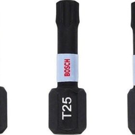 Bosch Impact Control Serisi Tx25 mm 3'lü Vidalama Ucu