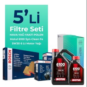 Bosch Isuzu D-Max 2.5 Motul Motor Yağlı 2012-2017 5'li Filtre Bakım Seti