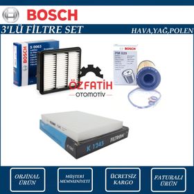 Bosch Kia Ceed 1.6 CRDI 2008 2013 Filtre Bakım Seti