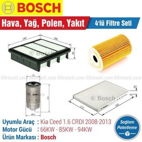 Bosch Kia Ceed 1.6 CRDI 2008 2013 Filtre Bakım Seti