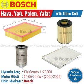 Bosch Kia Cerato 1.5 CRDI 2005 2009 Filtre Bakım Seti