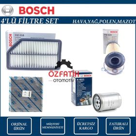 Bosch Kia Rio 1.4 CRDi 2012 2016 Filtre Bakım Seti