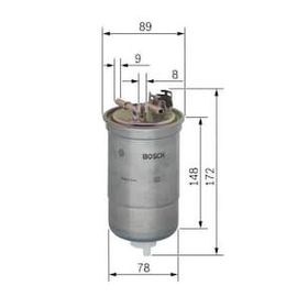 Bosch Mazot Polo 1.4 Arosa 1.4 Lupo 1.2 1.4 Mazot Filtresi