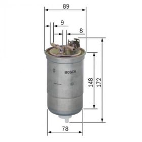 Bosch Mazot Polo 1.4 Arosa 1.4 Lupo 1.2 1.4 Mazot Filtresi