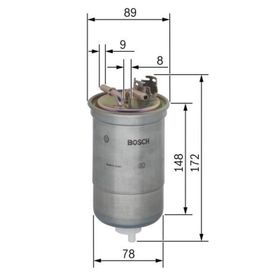 Bosch Mazot Polo 1.4 Arosa 1.4 Lupo 1.2 1.4 Mazot Filtresi