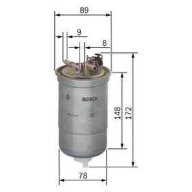 Bosch Mazot Polo 1.4 Arosa 1.4 Lupo 1.2 1.4 Mazot Filtresi