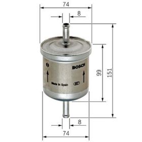 Bosch Mercedes 200 E 1986-1992 Benzin Filtresi