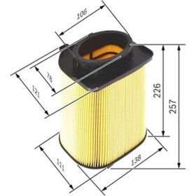 Bosch Mercedes W212 14 S212 W204 S204 08 14 X204 X253 15 19 A207 C207 C204 14 Hava Filtresi