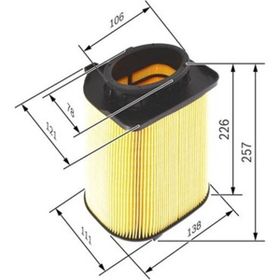 Bosch Mercedes W212 14 S212 W204 S204 08 14 X204 X253 15 19 A207 C207 C204 14 Hava Filtresi