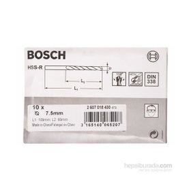 Bosch Metal Hss 10x109 mm Matkap Ucu