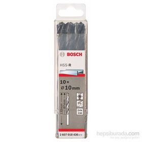 Bosch Metal HSS-R Dın 338 10x87x133 mm 10'lu Paket Matkap Ucu