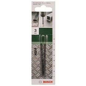Bosch Metal HSS-R Silindir Haddelenmiş 2 Adet 3 mm Matkap Ucu
