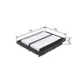 Bosch Mitsubishi ASX 1.6 2011-2019 Benzinli Hava Filtresi