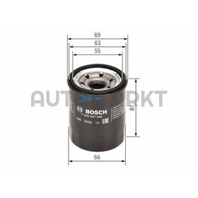 Bosch Mitsubishi Carisma 1.3i 16V 2001-2003 Yağ Filtresi