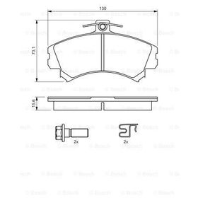 Bosch Mitsubishi Colt 1.5 2004-2010 Ön Fren Balatası