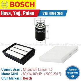 Bosch Mitsubishi Lancer 1.5 2009 2012 Filtre Bakım Seti