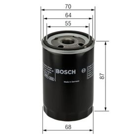 Bosch Mitsubishi Lancer 1.6 2010-2015 Yağ Filtresi