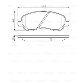 Bosch Mitsubishi Lancer 2003-2011 Arka Fren Balatası