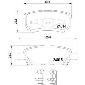 Bosch Mitsubishi Lancer 2003-2011 Arka Fren Balatası