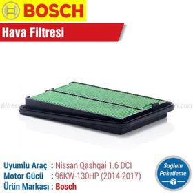 Bosch Nissan Qashqai 1.6 dCi 2014-2017 Hava Filtresi
