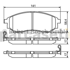 Bosch Nissan Qashqai 2007-2011 Ön Fren Balatası