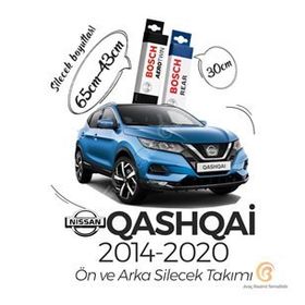 Bosch Nissan Qashqai 2014 2020 Ön ve Arka Aerotwin Silecek