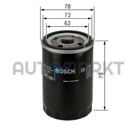 Bosch Opel Astra 2.0 Turbo 2002-2004 Yağ Filtresi
