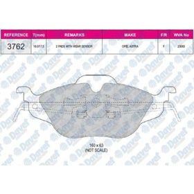 Bosch Opel Astra G 1.2 1997-2003 Ön Fren Balatası